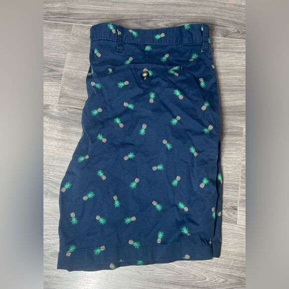 Navy Blue Pineapple Print George Men’s Shorts Size 44 EPC - Picture 3 of 6